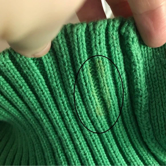 Vintage Y2K Karen Scott Kelly Green Buttoned Sweater - Picture 8 of 8